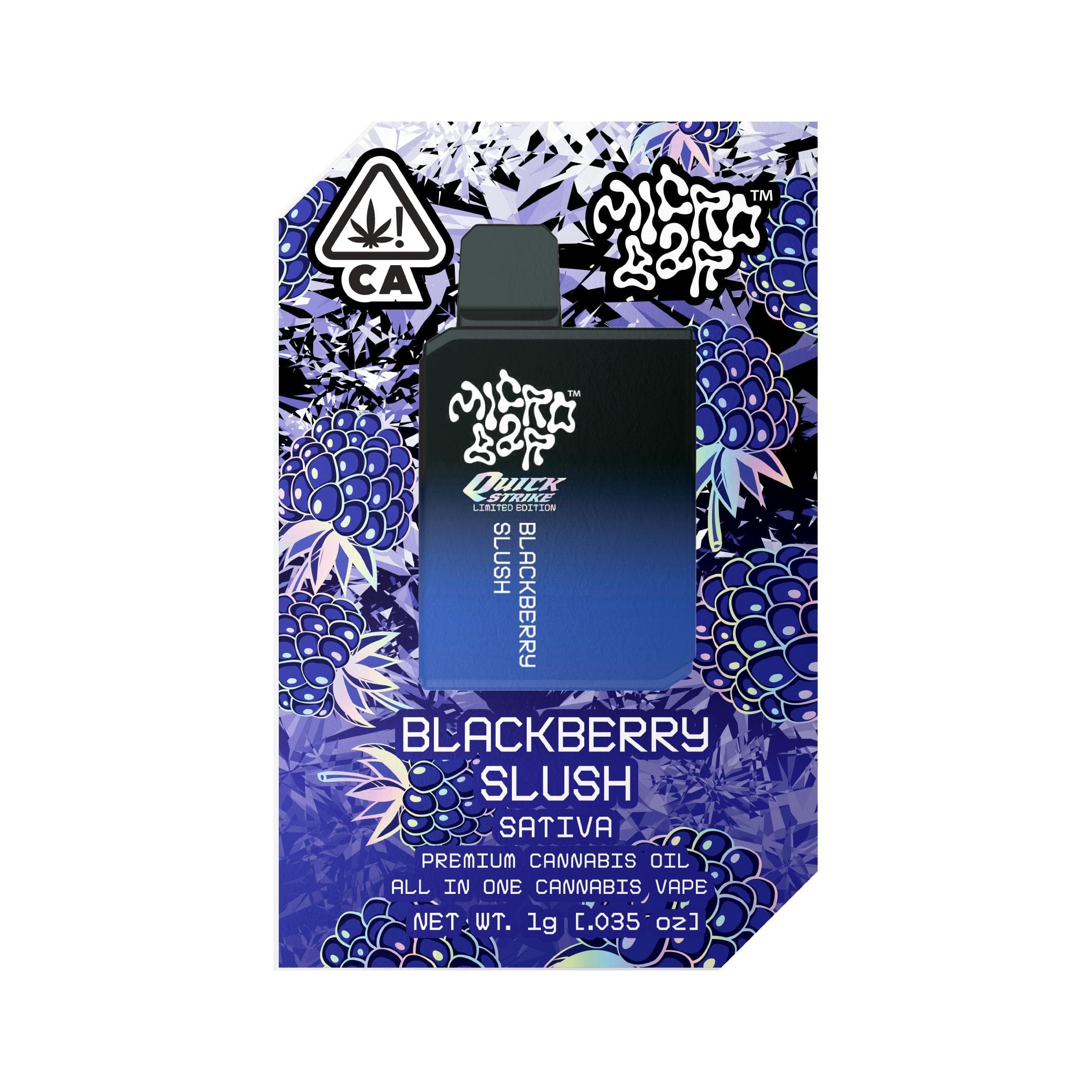 Micro Bar Blackberry Slush | 2g | Disposable Distillate Vape