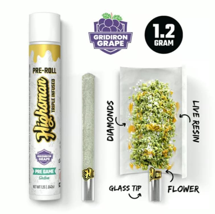 HIGHSMAN GRIDIRON GRAPE | TRIPLE-INFUSED | 1.2G