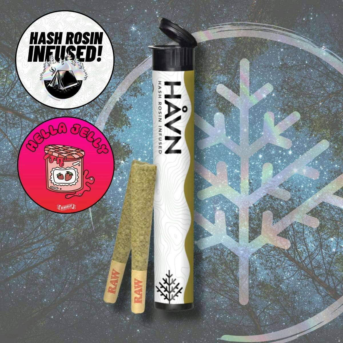 HAVN Hella Jelly - Hash Rosin Infused 2pk Prerolls
