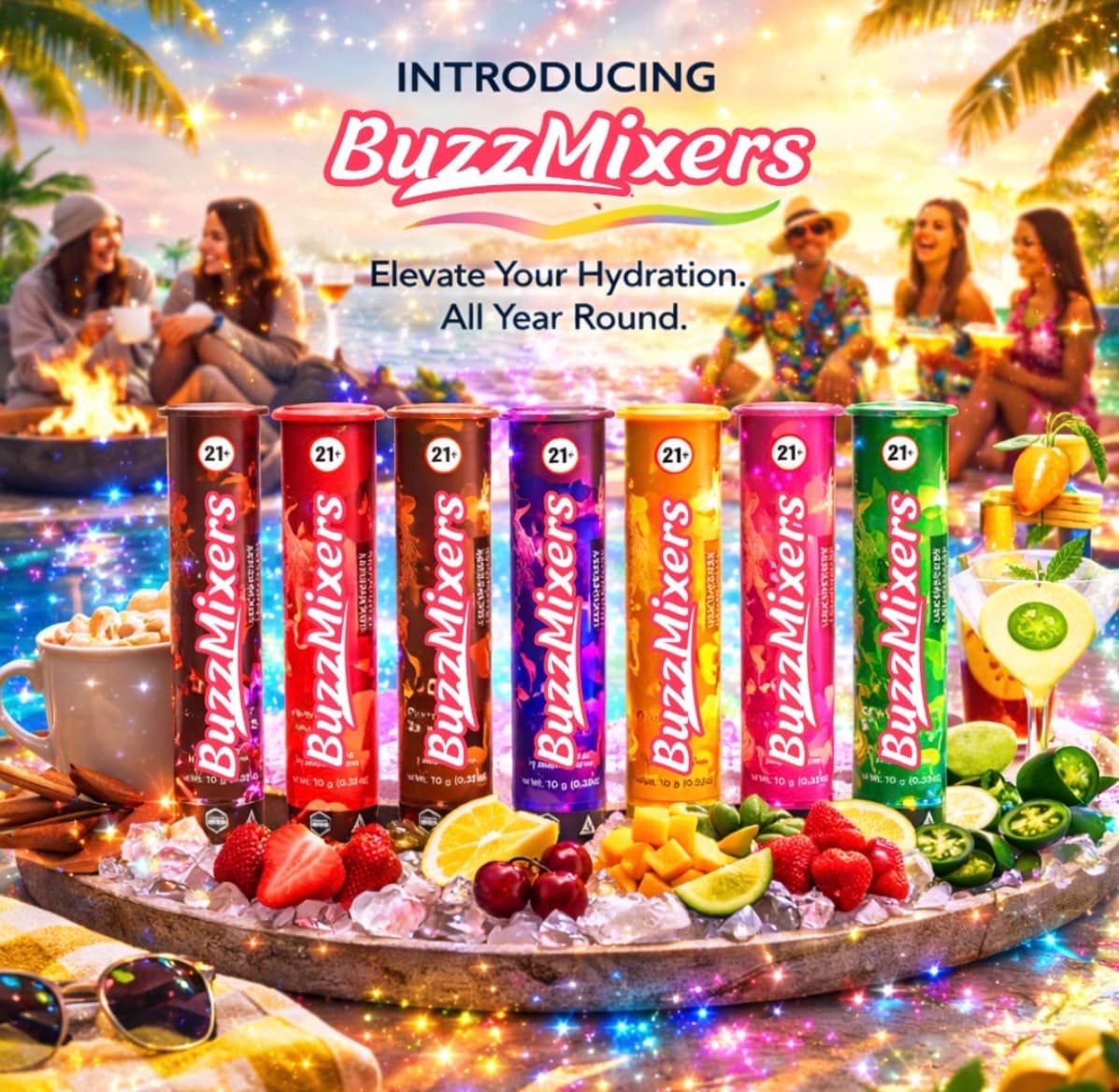 BuzzMixer Watermelon Margarita (H) Beverage Mixer | 10mg