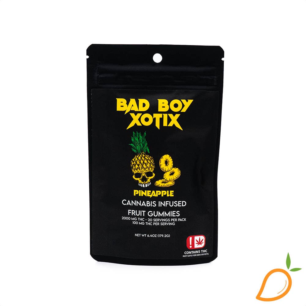 Bad Boy Xotix 2000mg Pineapple Gummies Bad Boy Xotixs