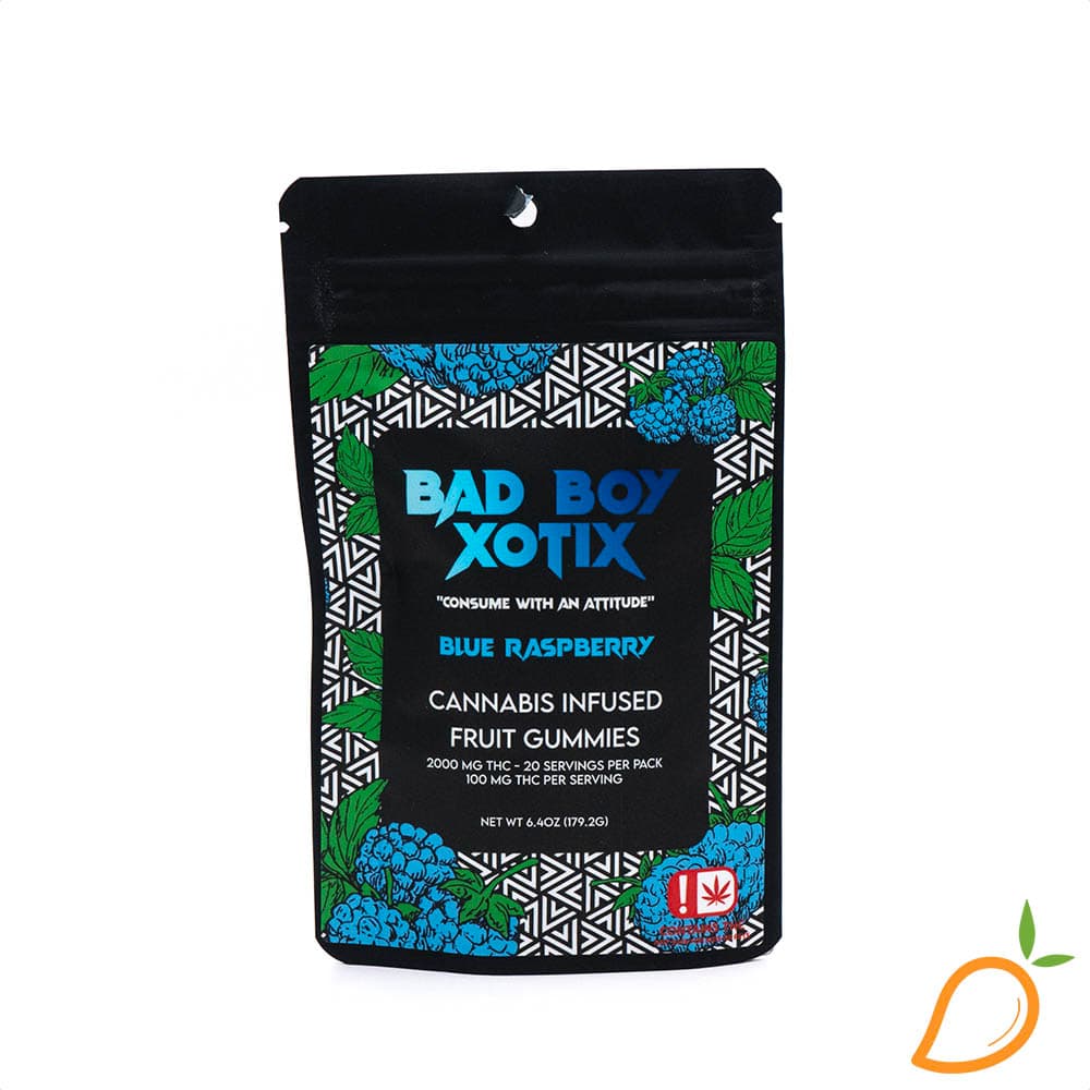 Bad Boy Xotix 2000mg Blue Raspberry Gummies Bad Boy Xotixs