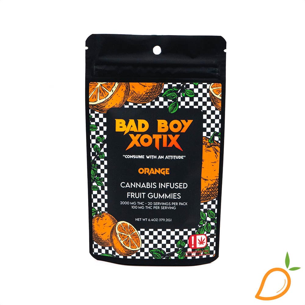 Bad Boy Xotix 2000mg Orange Gummies Bad Boy Xotixs