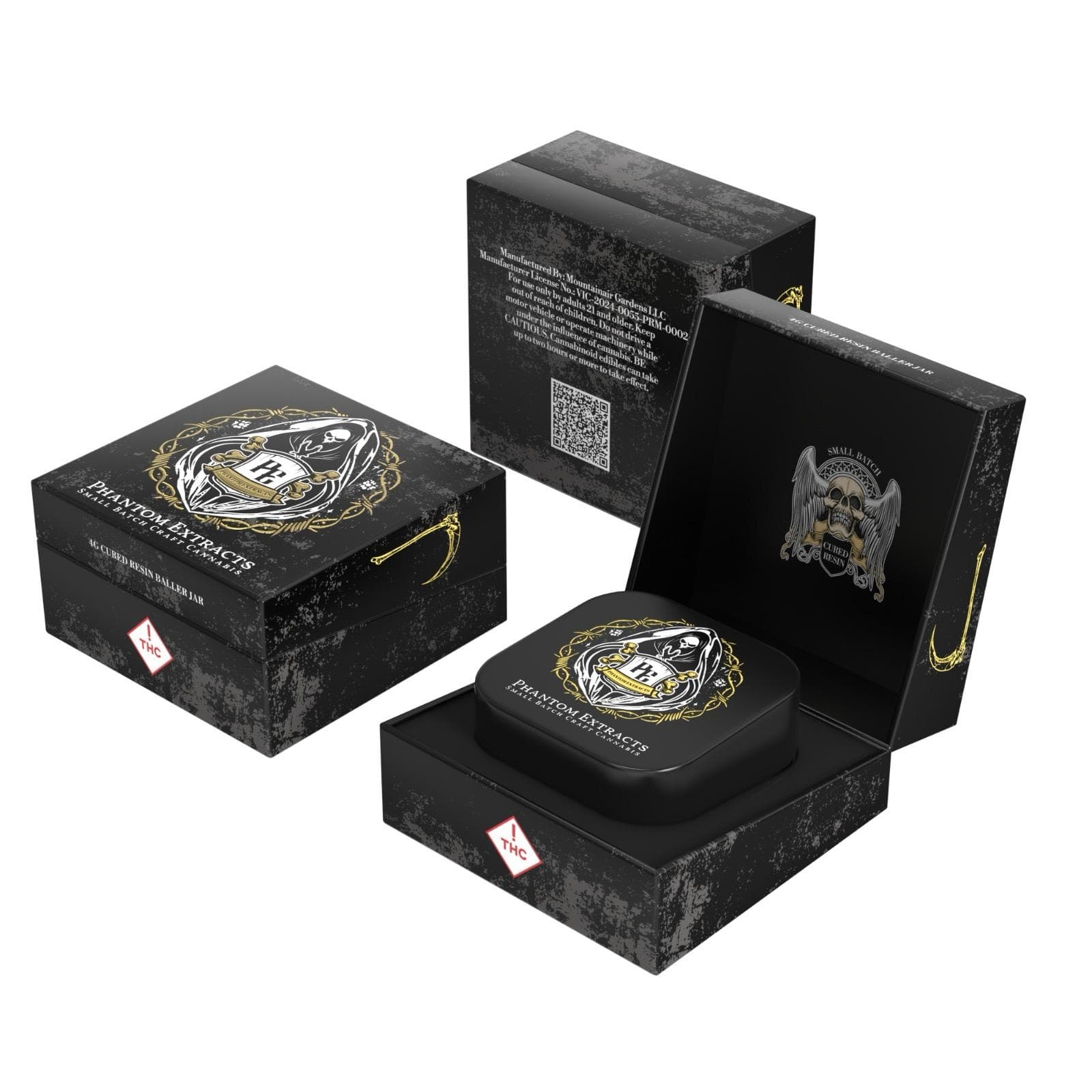 Phantom Extracts 1g Wax Pomegranate Crasher Sugar (H)