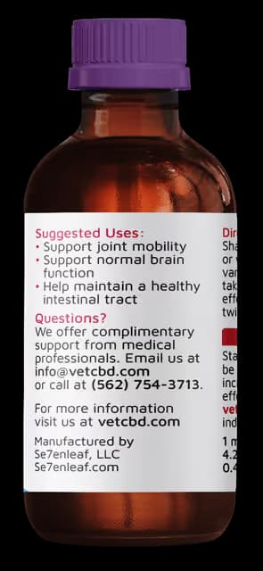 VetCBD 10:1 Extra Strength CBD:THC | 250mg tincture