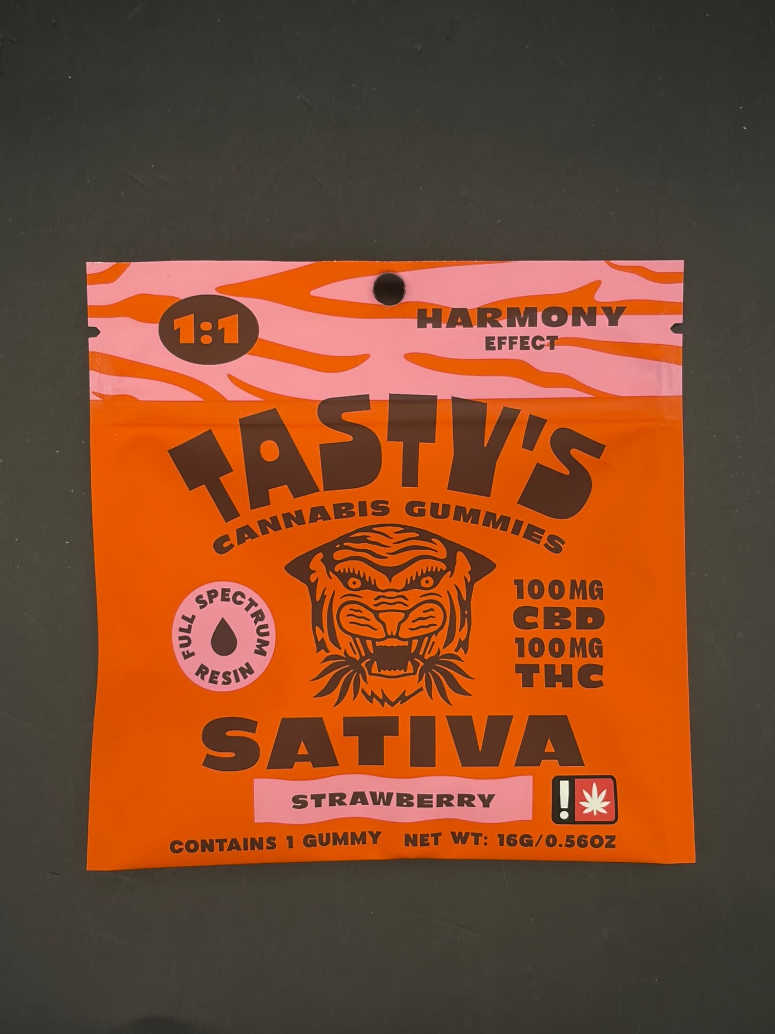 Tasty's Strawberry 1:1 THC:CBD 10pk Gummies (Tasty's)