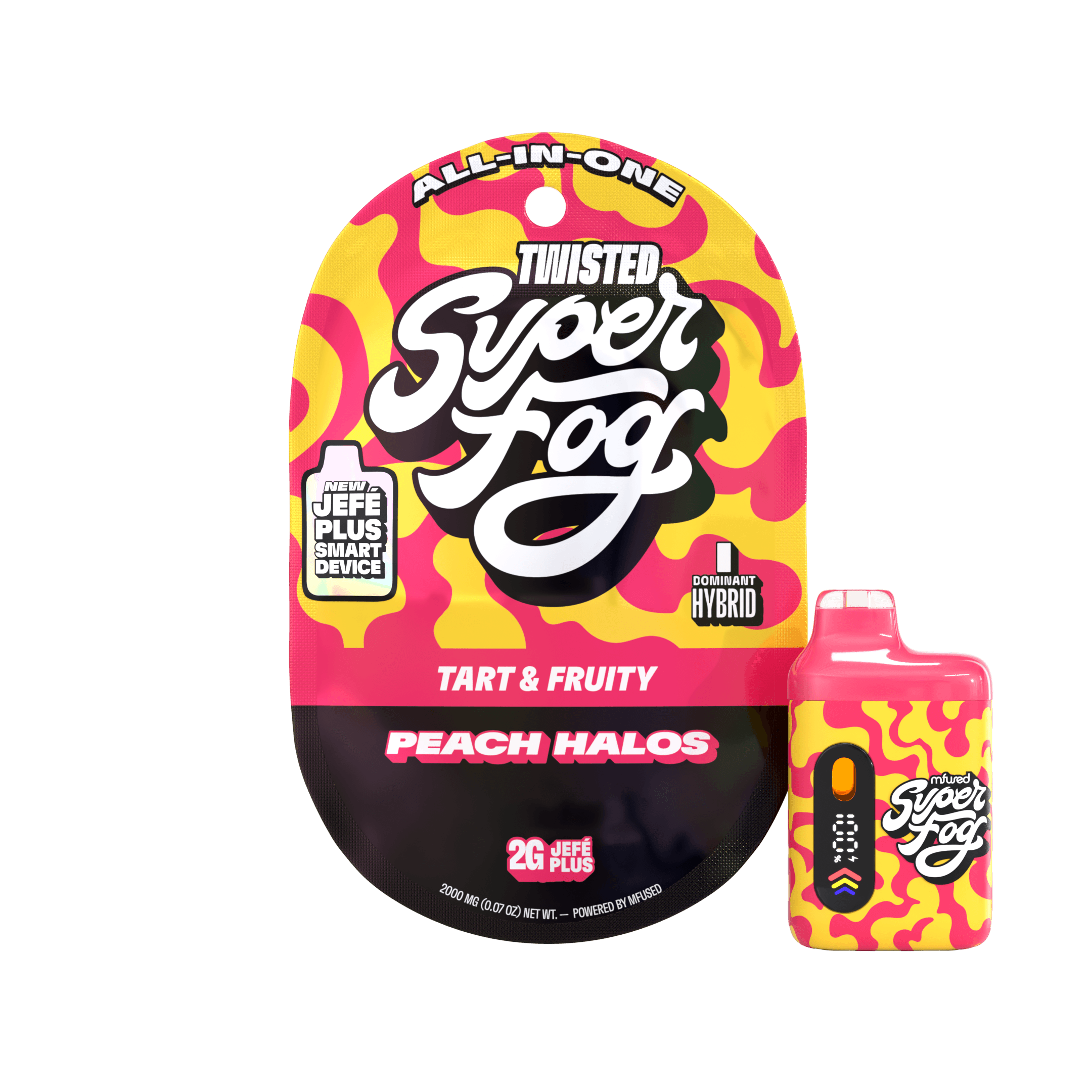 Super Fog Mfused | Peach Halos | Twisted Jefe | Disposable | 2g