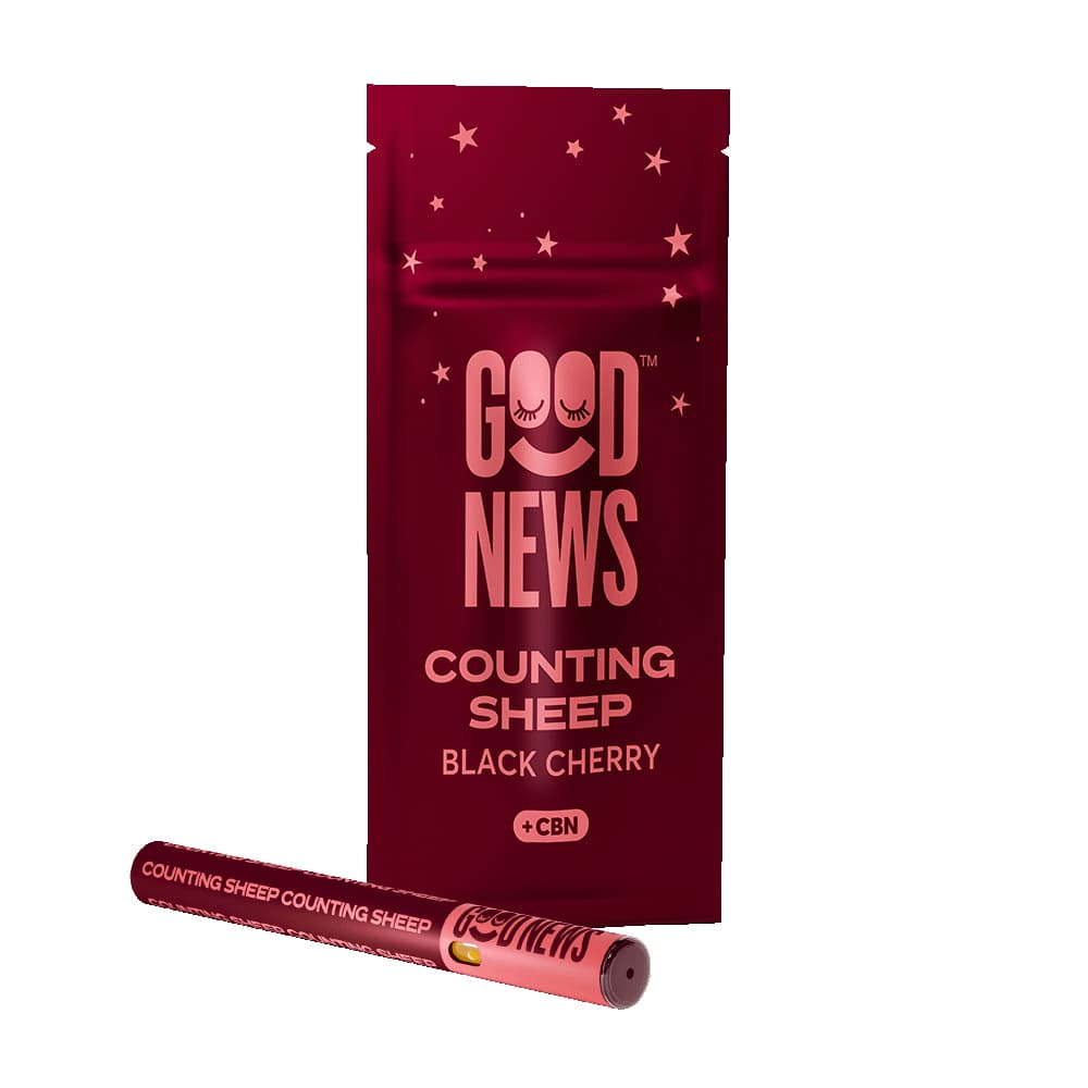 Good News COUNTING SHEEP Black Cherry Vape Pen 1:4 CBN:THC