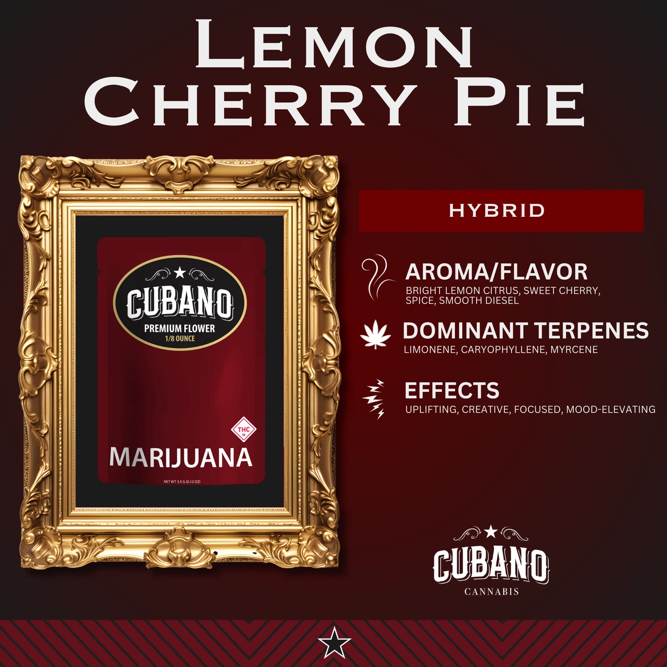 Cubano Cannabis Lemon Cherry Pie