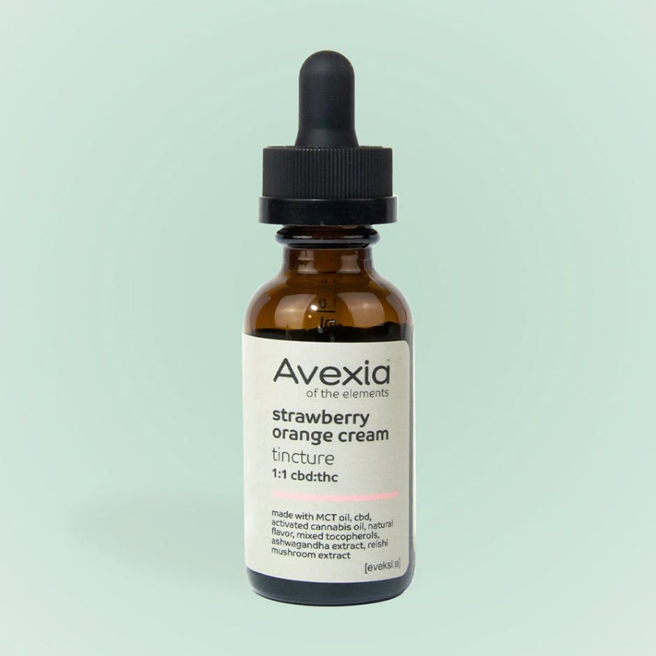 Avexia Strawberry Orange Cream 1:1 CBD:THC [30ml] 1g Tincture Tinctures