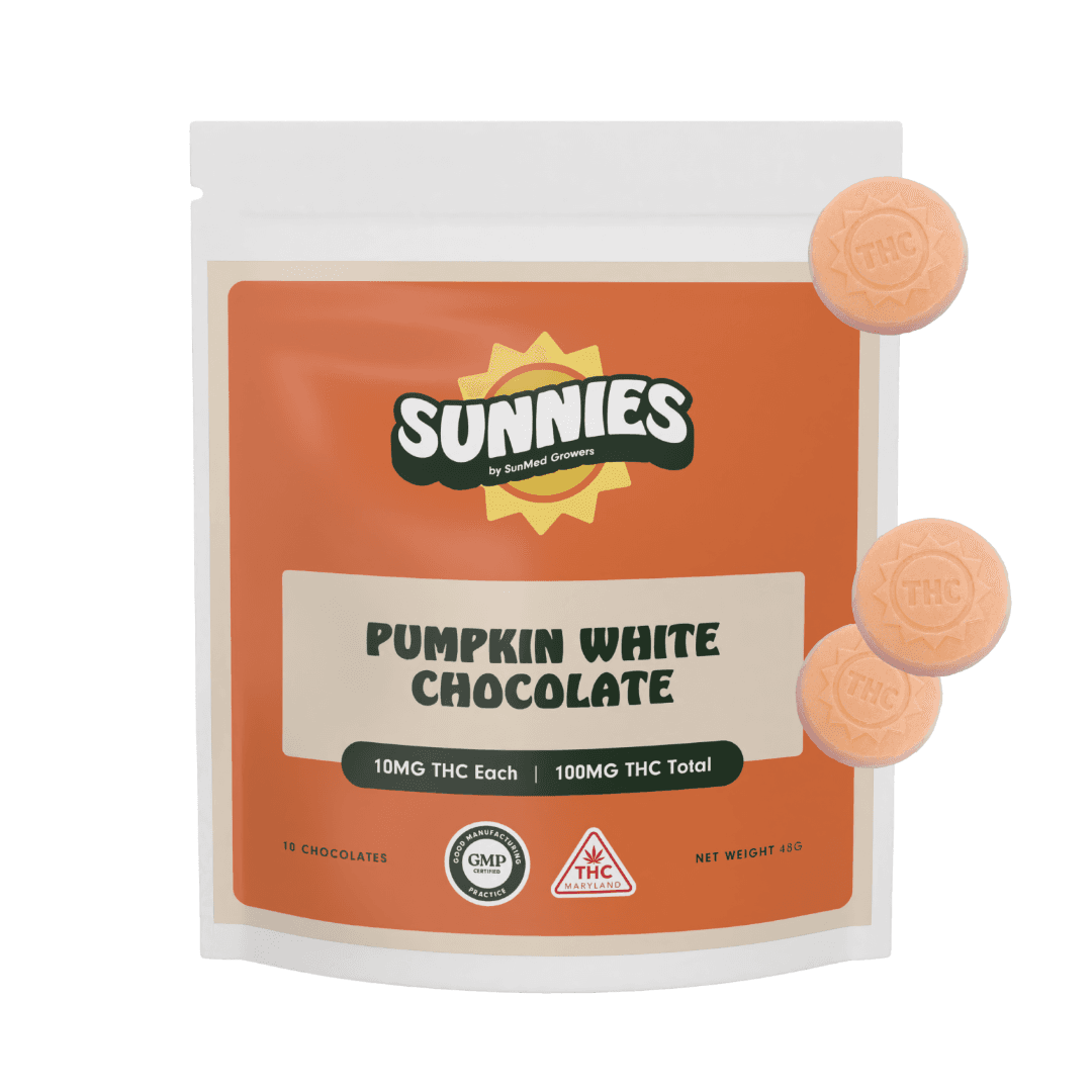 Sunnies Pumpkin White Chocolate [10pk] (100mg)
