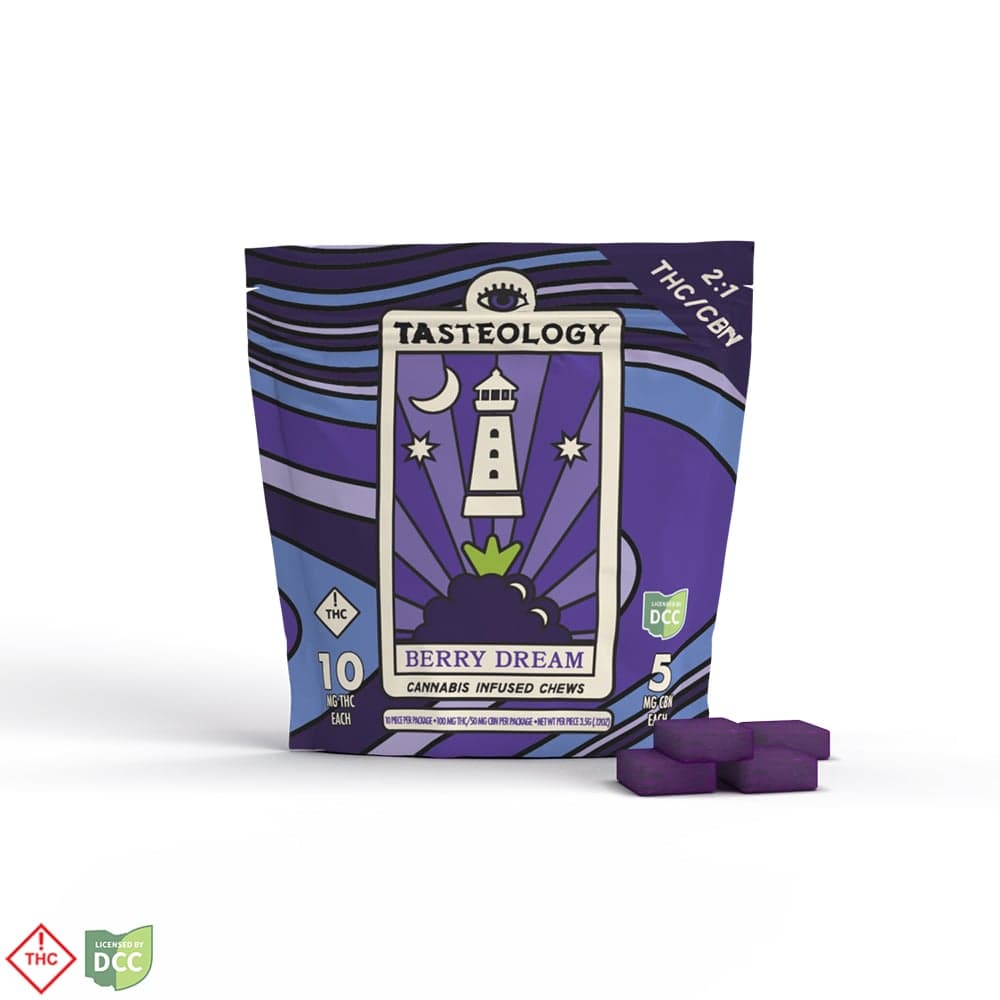 Tasteology 2:1 Berry Dream [10pk] (100mg THC/50mg CBN)