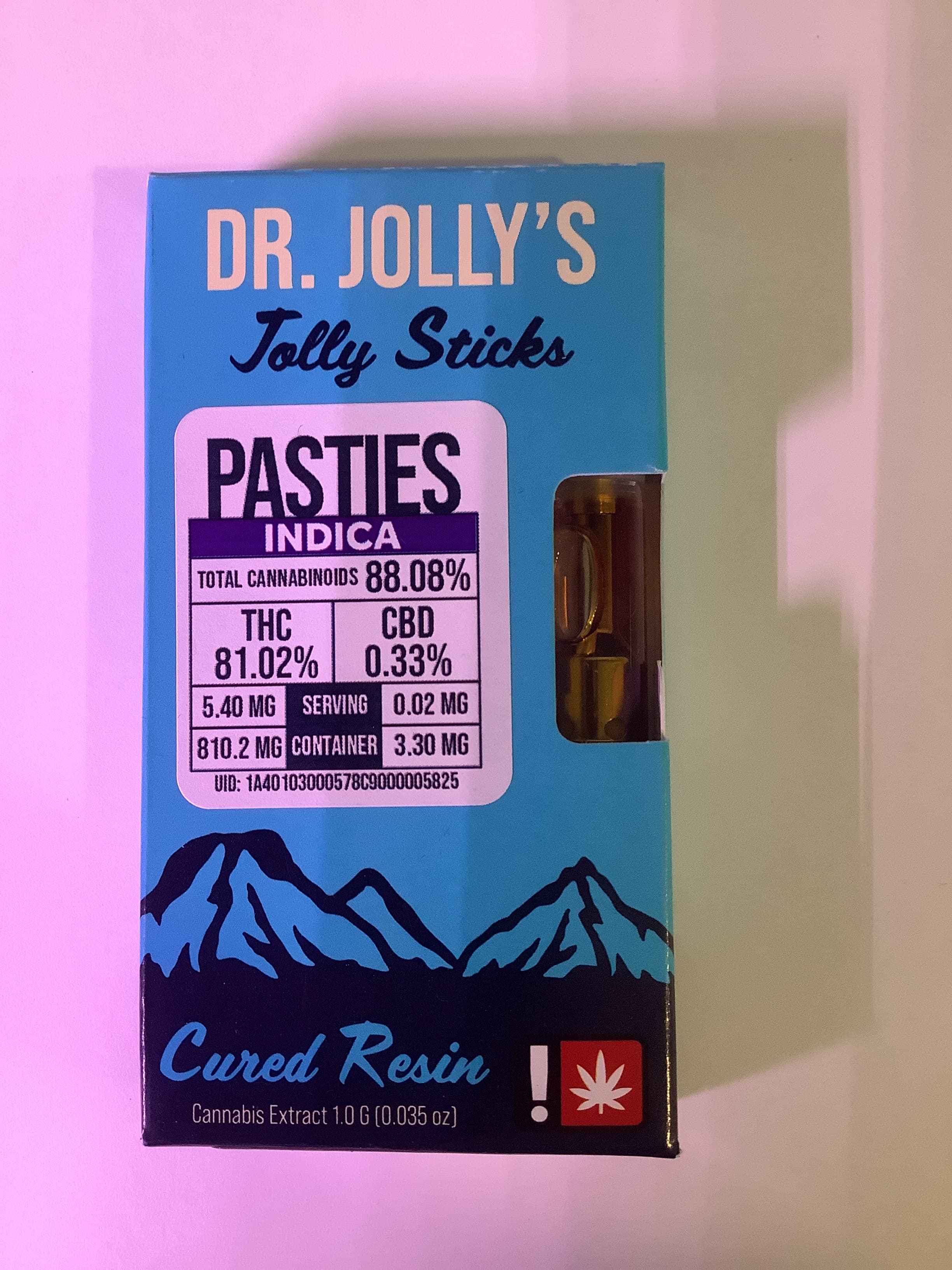 Dr. Jolly's PASTIES Cured Resin Cartridge