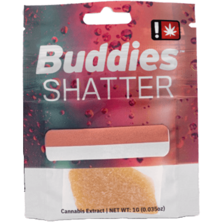 Buddies EXTRACT - SHATTER - 1G - INDICA - GAS MASK