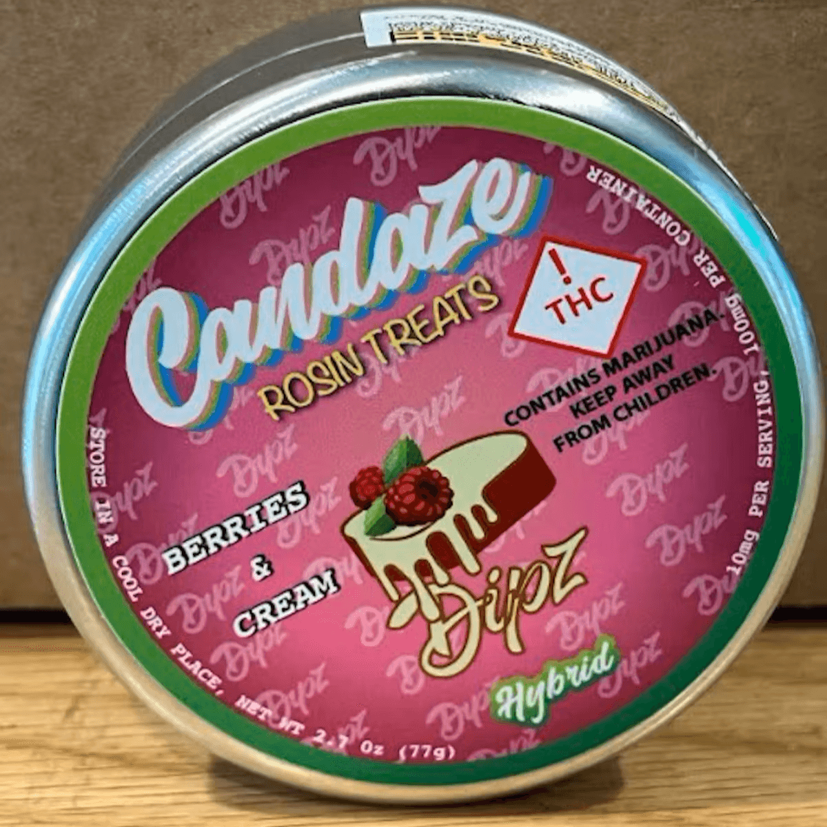 Candaze Gummy Dipz - 100Mg - Berries & Cream