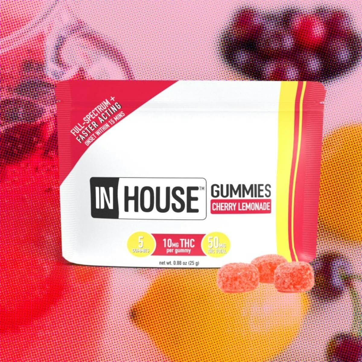 InHouse In House Cherry Lemonade (H) Gummies 10mg 5pk
