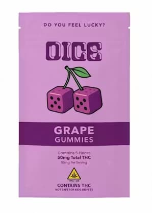 Fresh Cannabis Dice Grape (H) Gummies 10mg 5pk