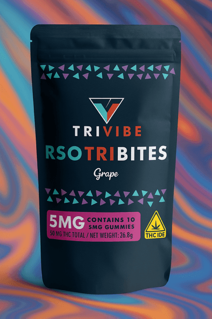 TriVibe TriVibe Grape (I) RSO Gummies 5mg 10pk