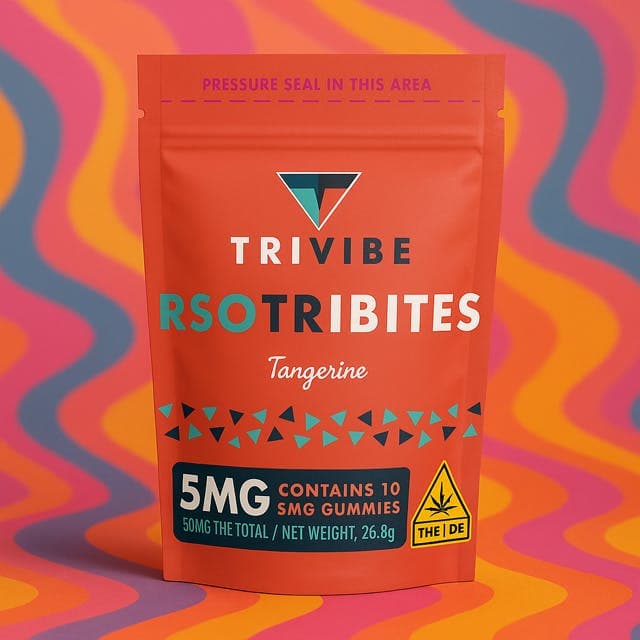 TriVibe TriVibe Tangerine (S) RSO Gummies 5mg 10pk