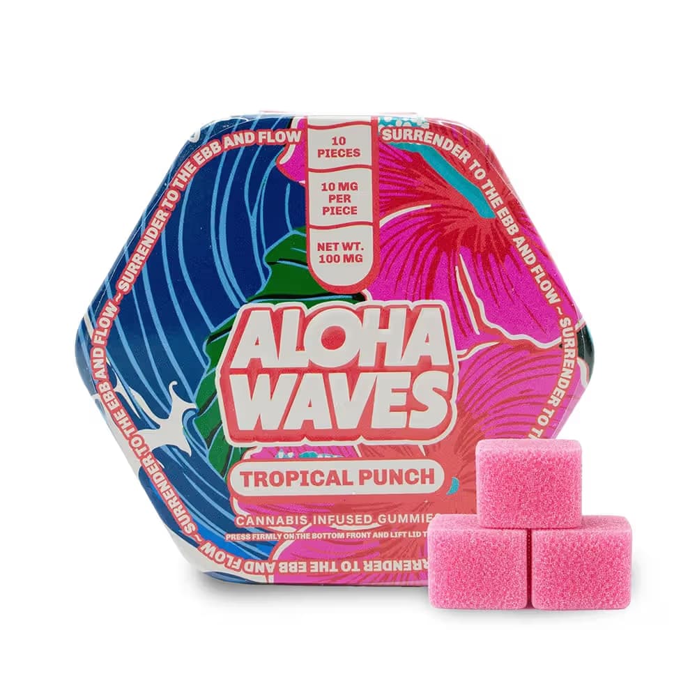 Aloha Waves Tropical Punch - Gummies - 100 mg