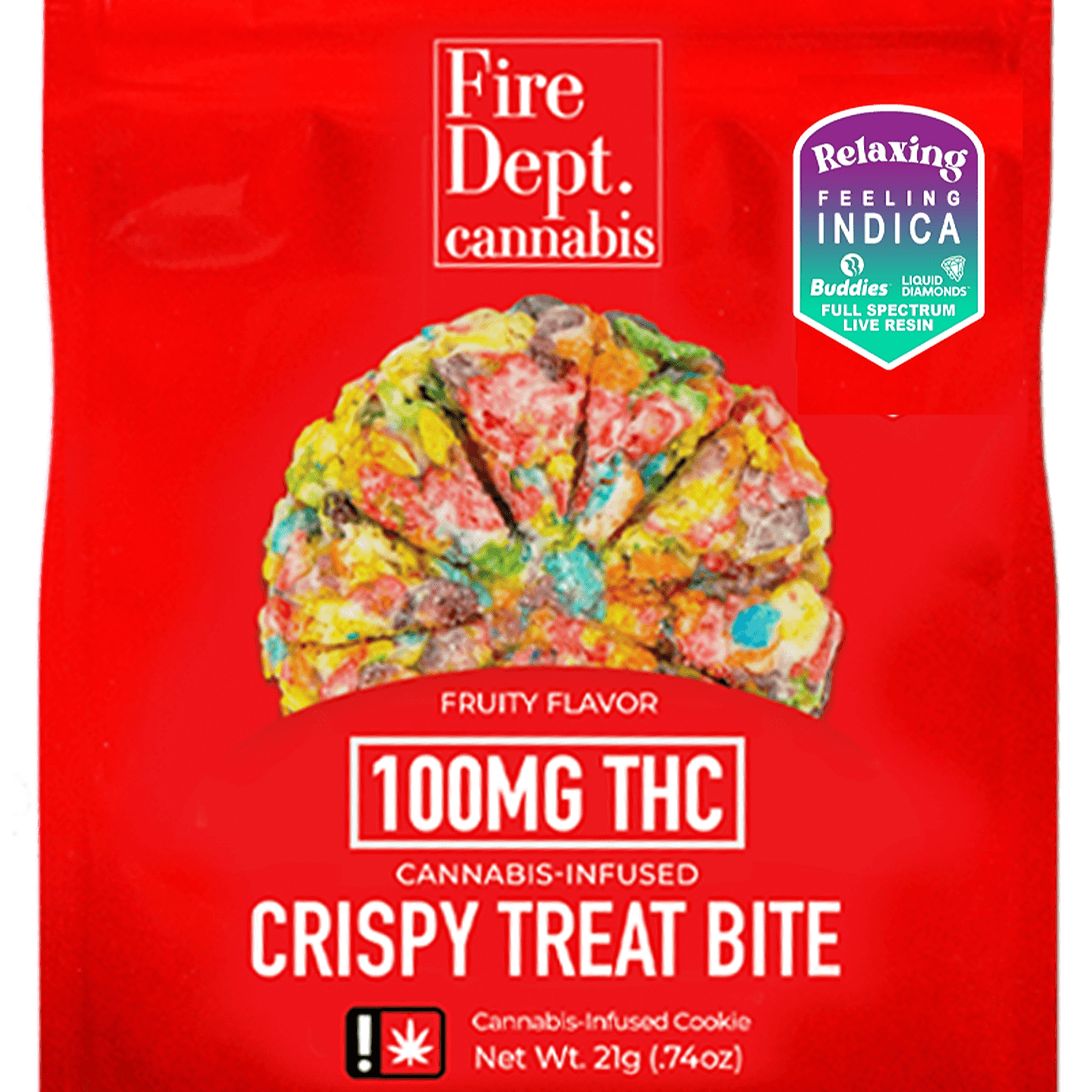 Fire Dept. Cannabis Fruity Sativa 100 Crispy 1pc | Fire Dept.