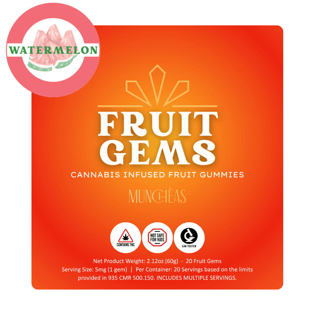 Muncheas by Green Gold Group Watermelon Fruit Gems | 100mg