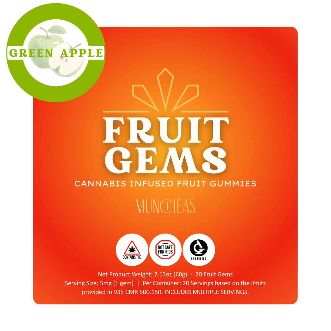 Muncheas by Green Gold Group Green Apple Fruit Gems | 100mg