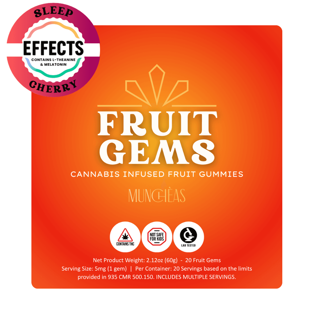 Muncheas by Green Gold Group Sleep Cherry Fruit Gems | 100mg