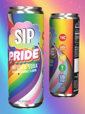 SIP Pride Rainbow Sherbet Soda 5mg