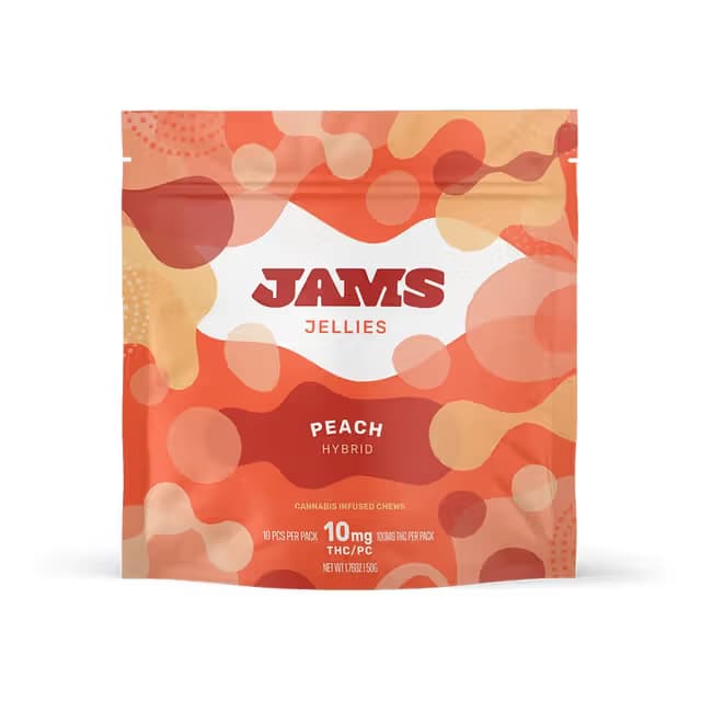 JAMS Jellies Classic Gummies | Hybrid | Peach | 100mg