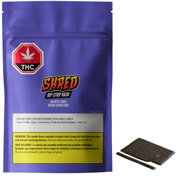 SHRED Shred : Shred Gigantic Grape Hash RIP Strips (10x0.2g)