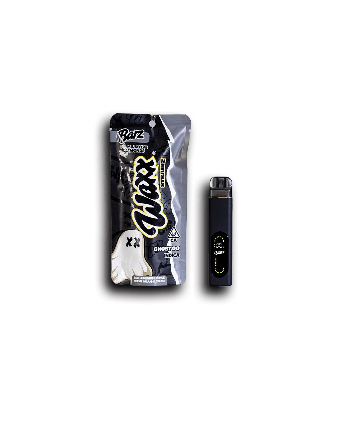 Waxx PREMIUM LIVE DIAMOND AIO VAPE 1G GHOST OG WAXX - 1 G Vapes