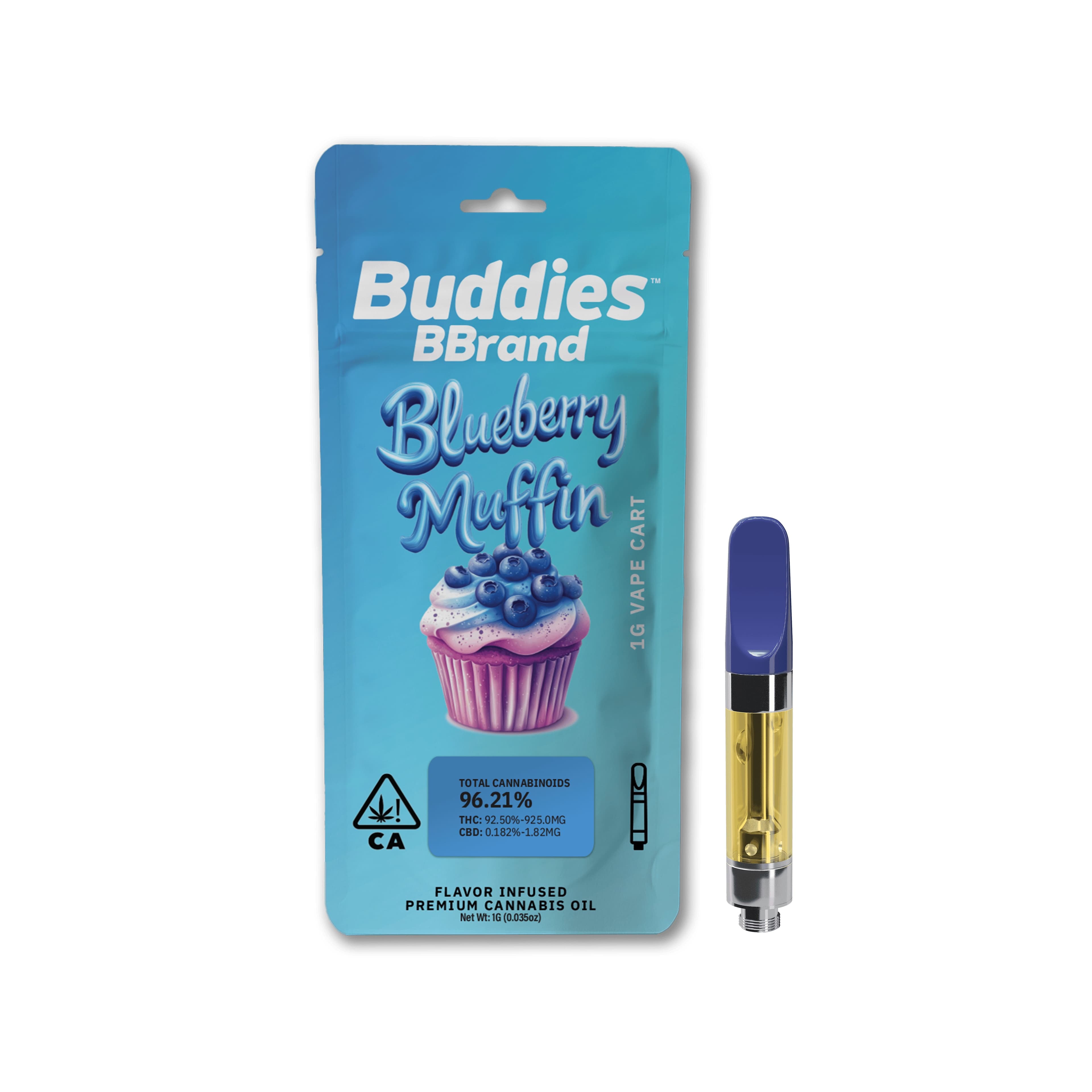 Buddies Cartridge - Blueberry Muffin 1g