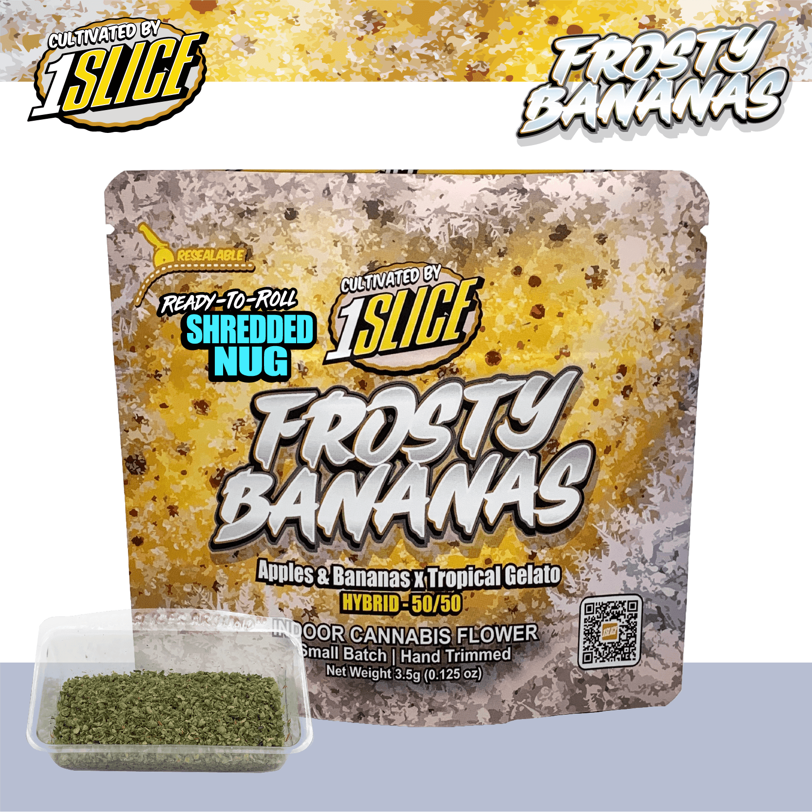 #1 Slice Frosty Bananas | Ground Flower (3.5g)