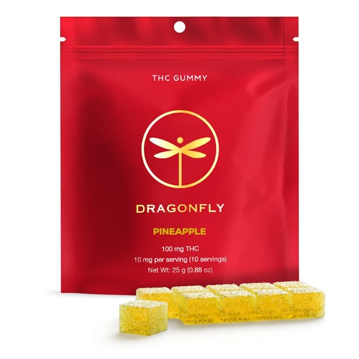 Dragonfly Pineapple - 100mg Gummies