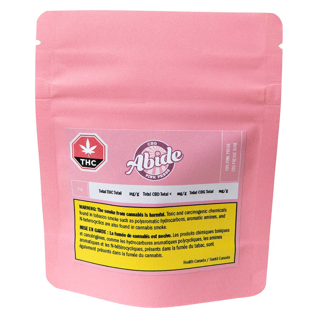 Abide CBG Pink Press - Indica