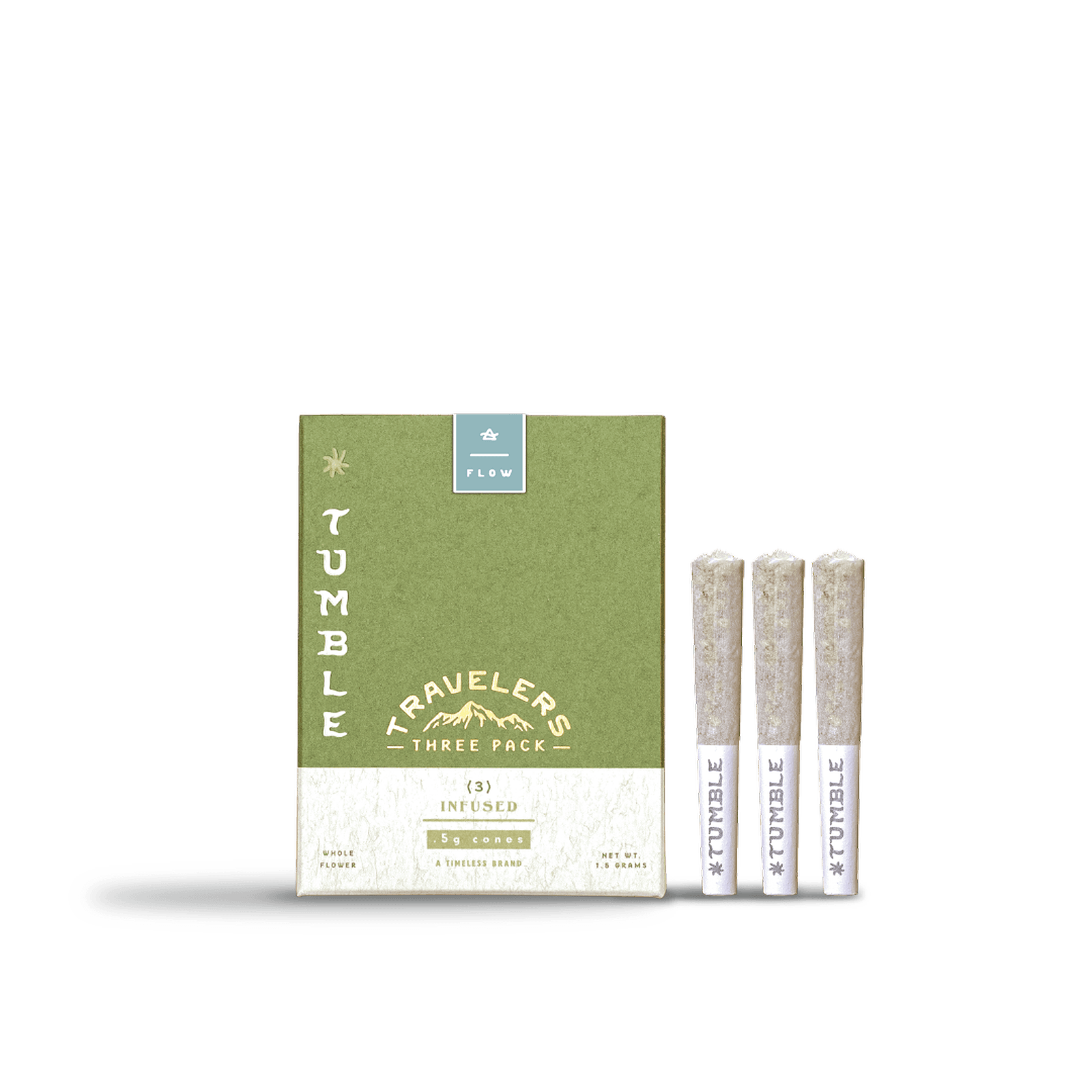 Tumble by Timeless Cactus Chiller Traveler Infused Pre-Rolls 3pk
