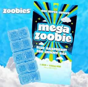 Zoobies Blue Raspberry RSO Mega | 1pk 100mg