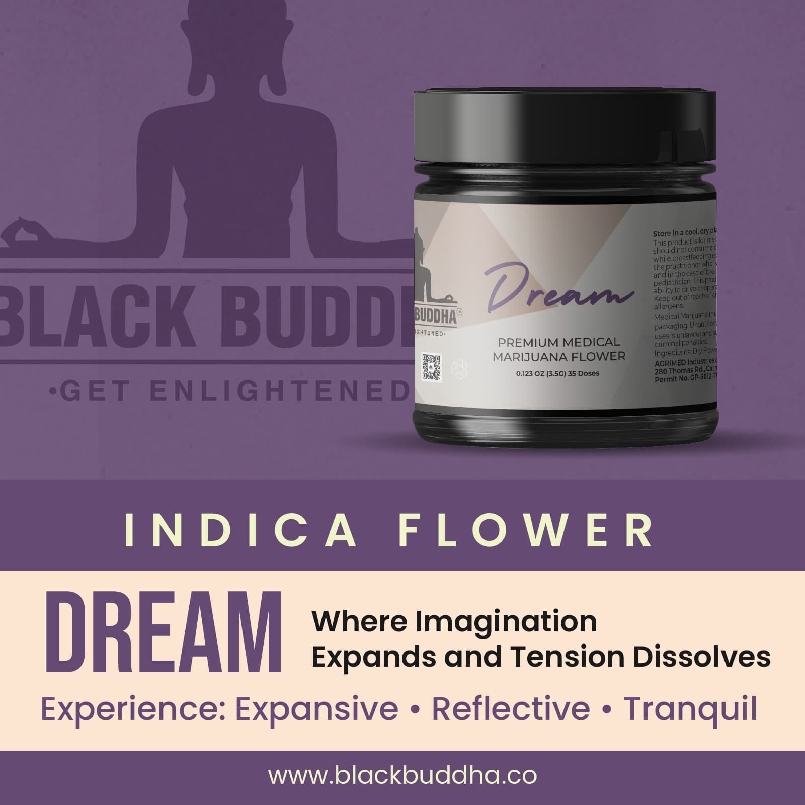 Black Buddha Cannabis Dream Flower