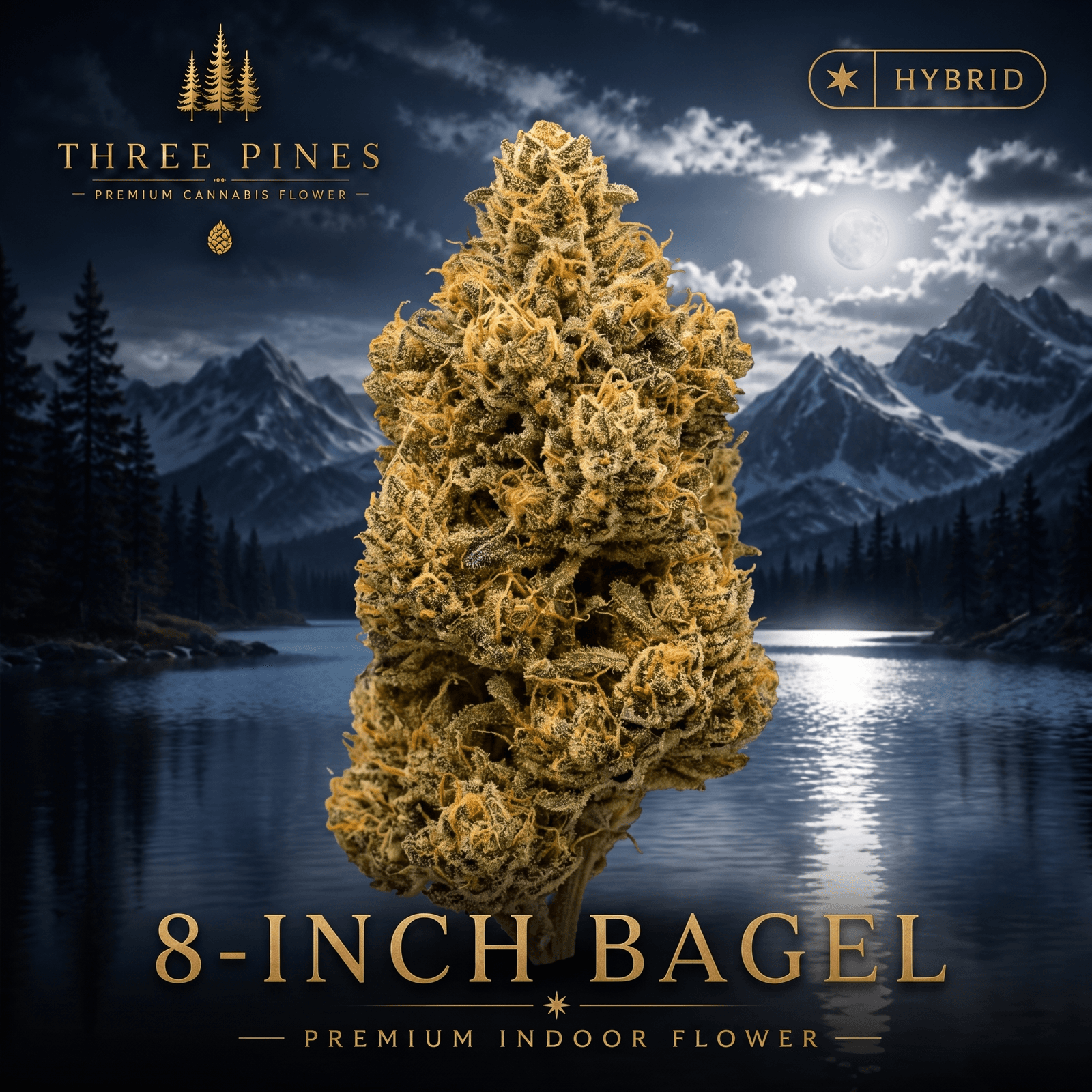 Three Pines 1oz Three Pines Top Shelf - 8-Inch Bagel (H) (28 Gram) Pre-Pack