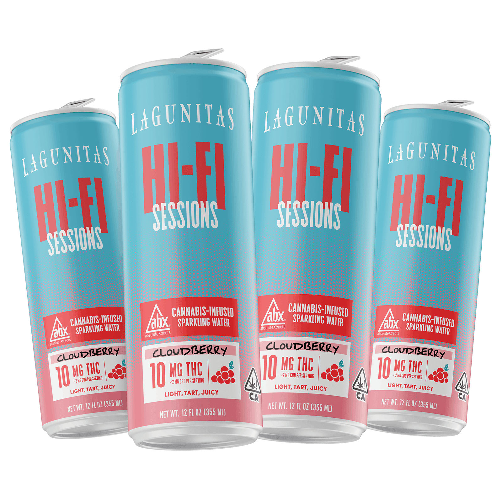 Lagunitas Hi-Fi Sessions | Cloudberry | Sparkling Water 4pk | 40mg