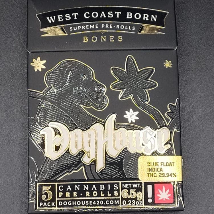 DOGHOUSE SUPREME CANNABIS *(MED)[Doghouse] Blue Float Bones Preroll Pack