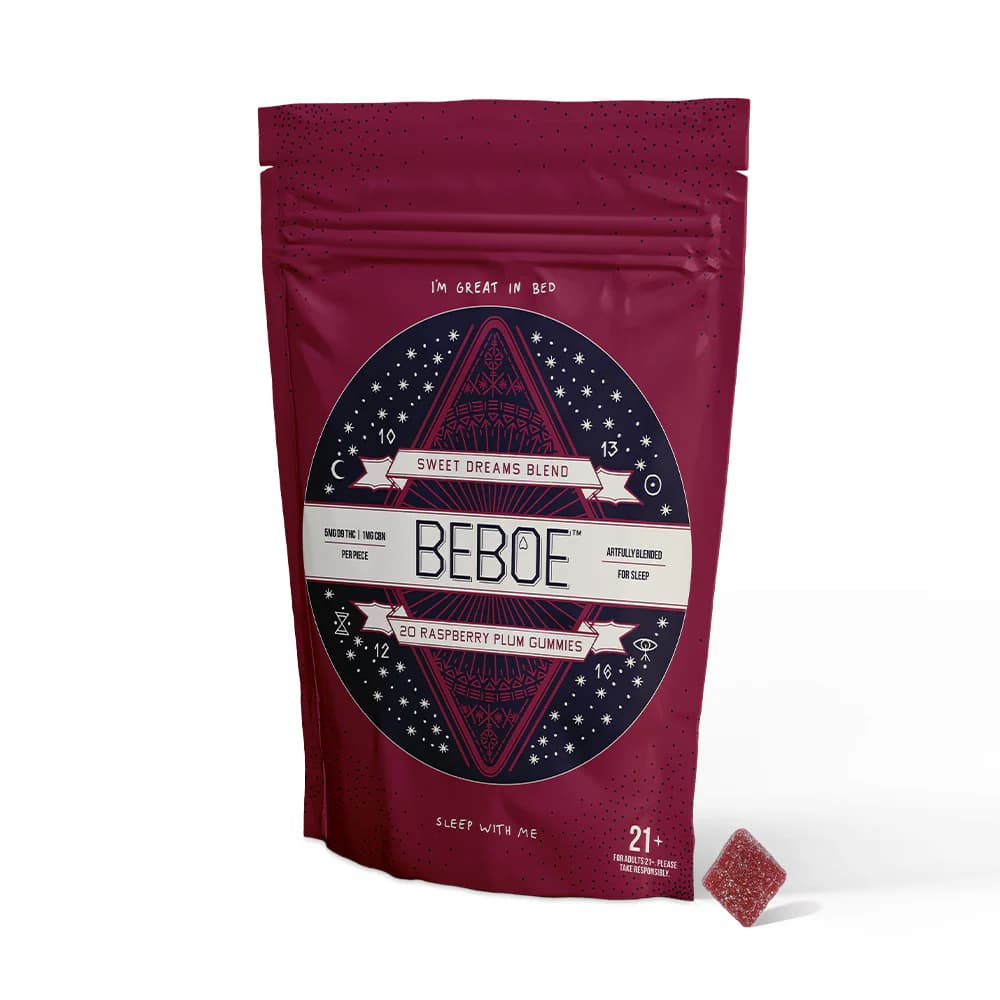 BEBOE Sweet Dreams Raspberry Plum 5:1 5mg (20ct) - Beboe Gummies