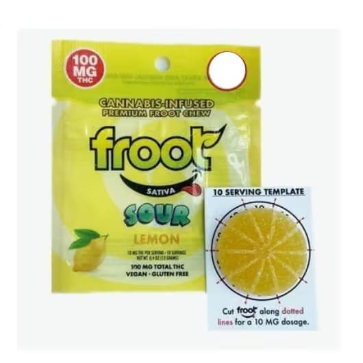 Froot Sour Lemon | 100mg Gummy