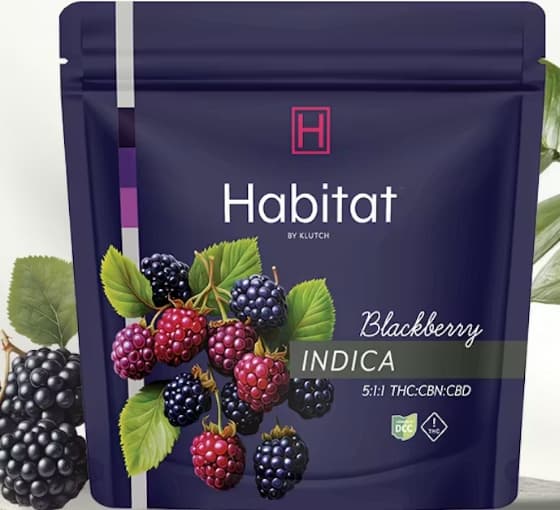 Habitat by Klutch Blackberry 5:1:1 THC:CBD:CBN (I) (20pk) 100mg
