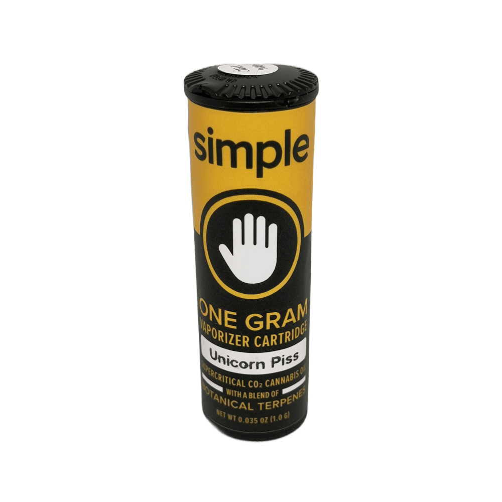 Simple Unicorn Piss Distillate Vape Cart | Simple
