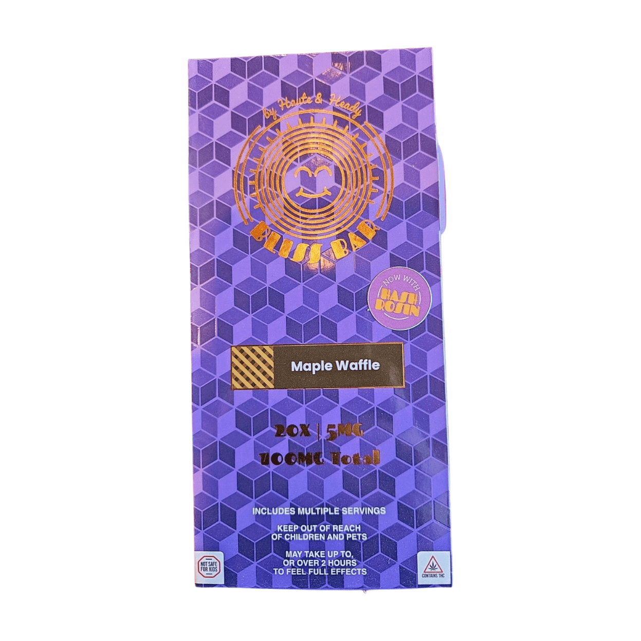 Haute & Heady 100mg Bliss Bar - Maple Waffle