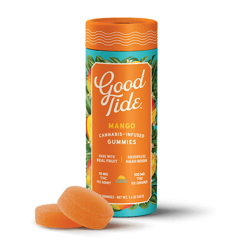 Good Tide Good Tide: Mango (I) 10pk/100mg - Solventless Gummies