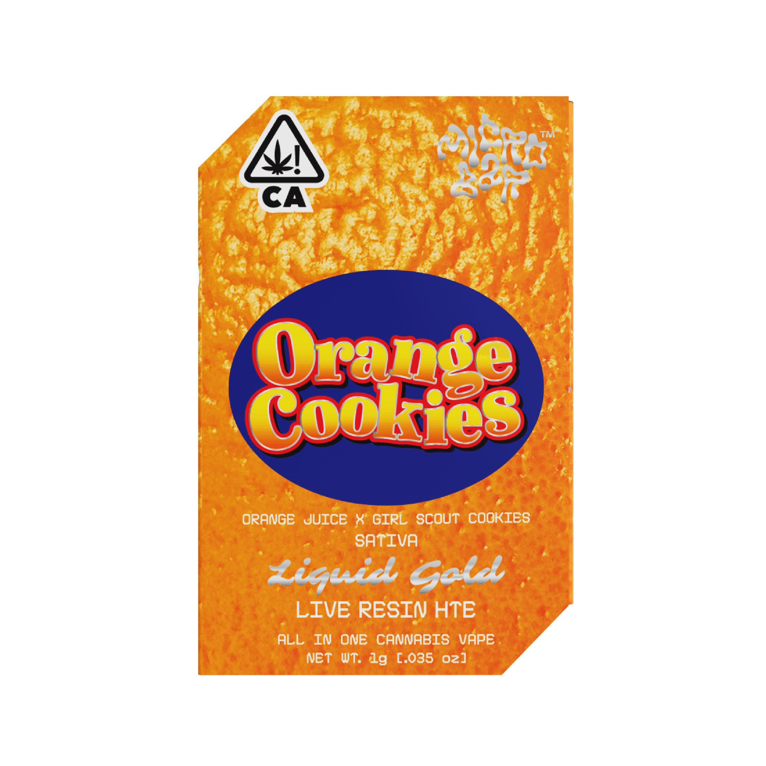 Micro Bar Orange Cookies Live Resin All in One 1G