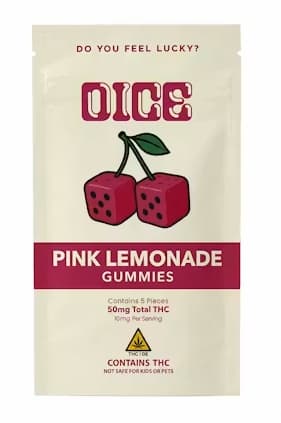 Fresh Dice Pink Lemonade (H) Gummies 10mg 5pk